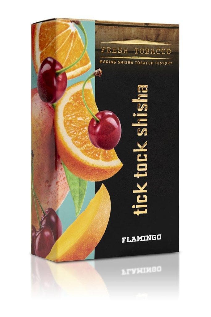 Tick Tock Shisha Hookah Flavors - Flamingo (Mango Orange Cherry) / 100g