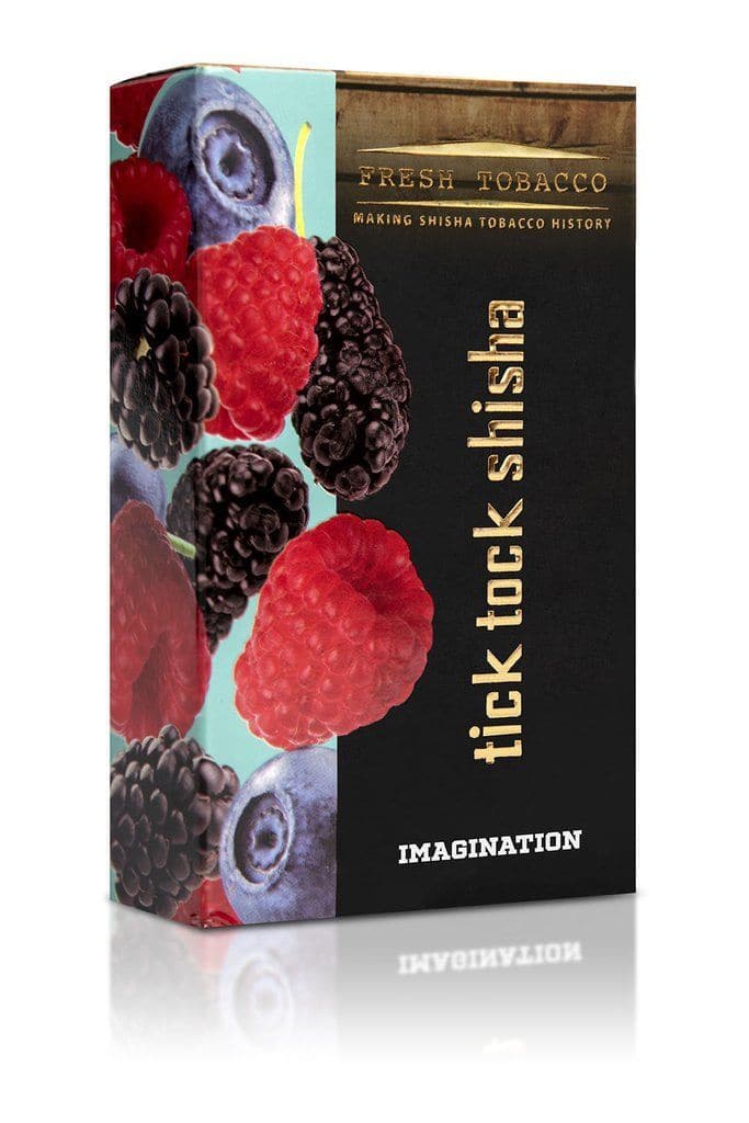 Tick Tock Shisha Hookah Flavors - Imagination (Raspberry Blueberry Blackberry) / 100g