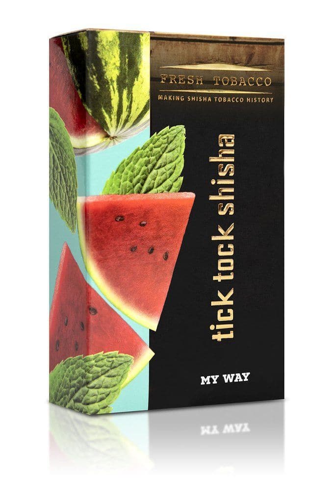 Tick Tock Shisha Hookah Flavors - My Way (Watermelon Mint) / 100g