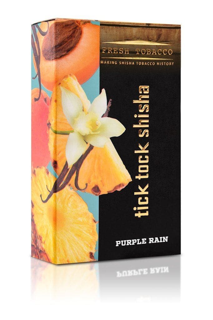 Tick Tock Shisha Hookah Flavors - Purple Rain(Pineapple Vanilla Apricot) / 100g