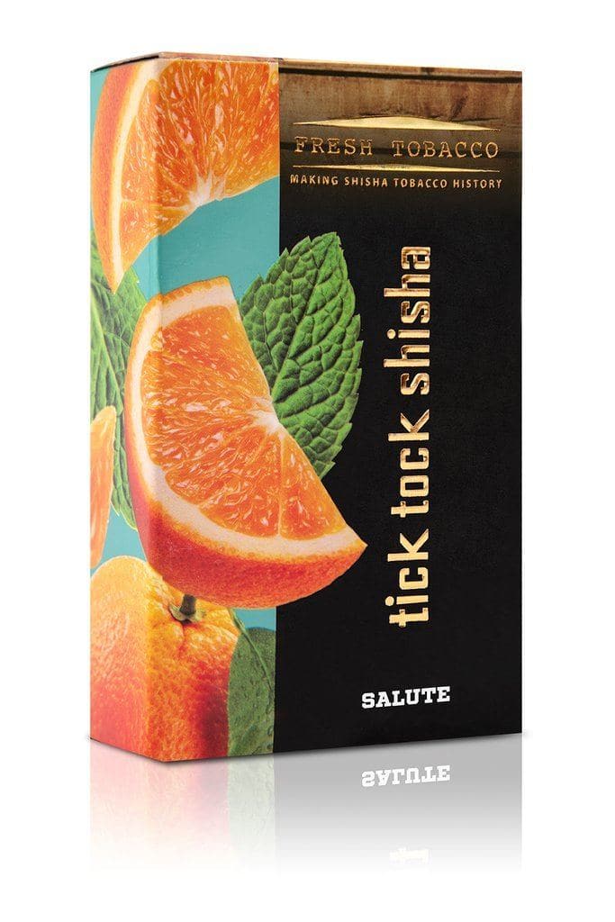 Tick Tock Shisha Hookah Flavors - Salute (Orange Mint) / 100g