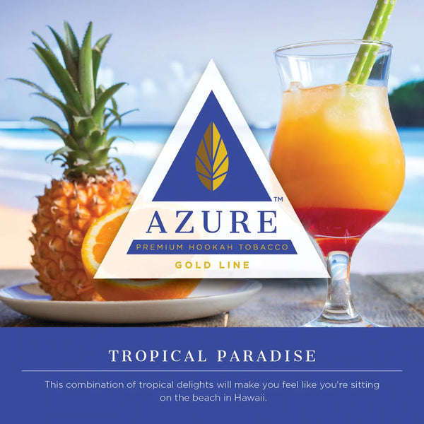 Azure Gold Line Tropical Paradise Hookah Shisha Flavor - 