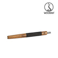 WOOKAH Wooden Mouthpiece SUAR Leather - Black Leather