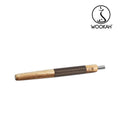 WOOKAH Wooden Mouthpiece SUAR Leather - Brown Leather