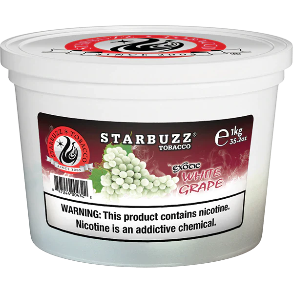 Starbuzz Exotic White Grape Hookah Flavor - 1000g