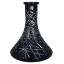 Cyril Crystal Cut Hookah Shisha Base - Black