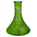 Cyril Crystal Cut Hookah Shisha Base - Green