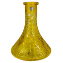 Cyril Crystal Cut Hookah Shisha Base - Yellow