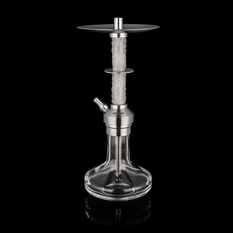 Magnum Drip Hookah - Clear White Cut