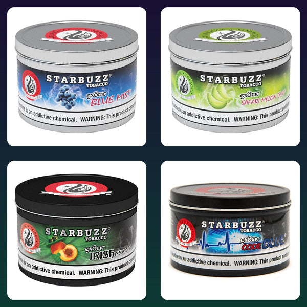 Starbuzz Shisha Bundle – Any 4 Flavors (4 × 250g)