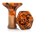 Moon Grand Phunnel Hookah Shisha Bowl - Marble Orange Black