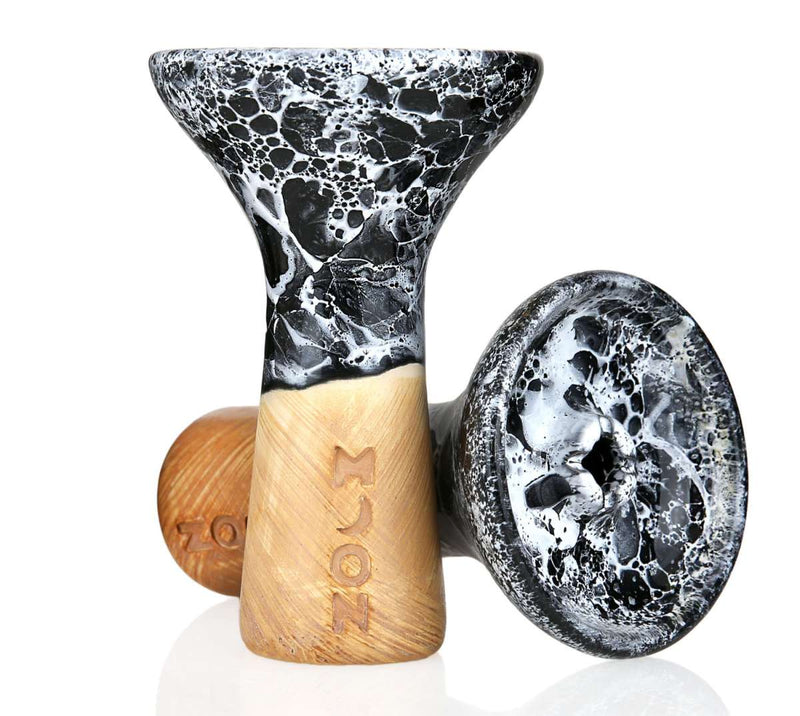 Moon Phunnel Hookah Shisha Bowl - Marble Black