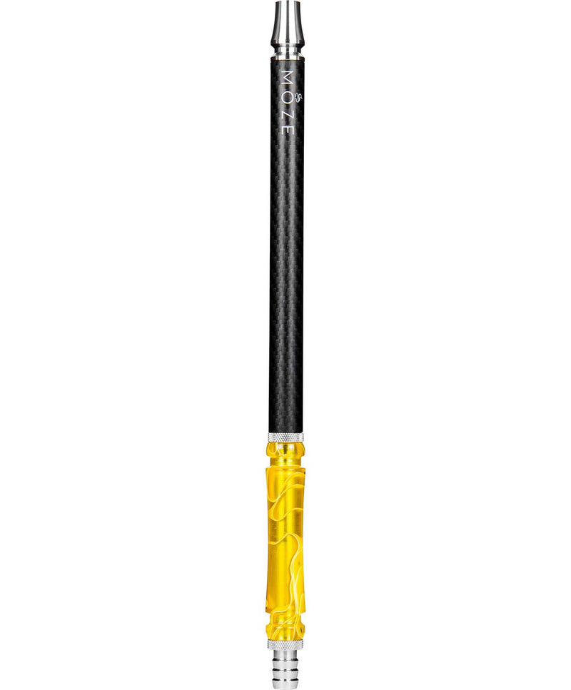 Moze Carbon Hookah Mouthpiece - Wavy Yellow