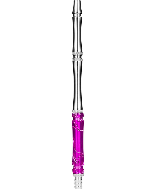 Moze Stainless Steel Hookah Mouthpiece - Wavy Purple