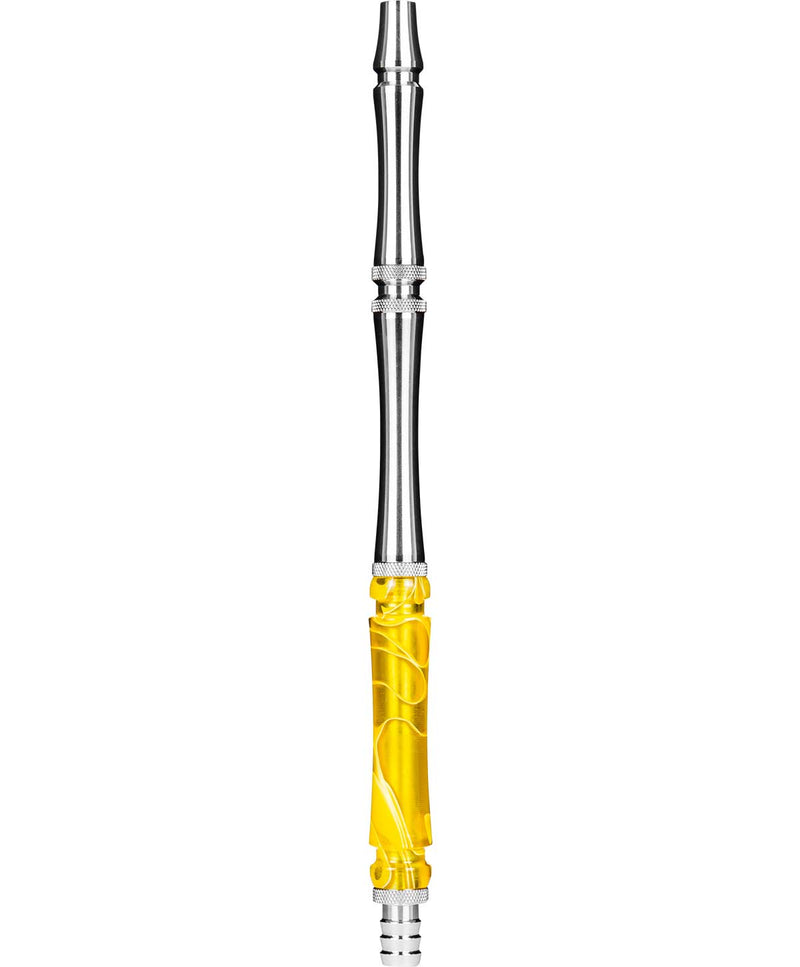 Moze Stainless Steel Hookah Mouthpiece - Wavy Yellow