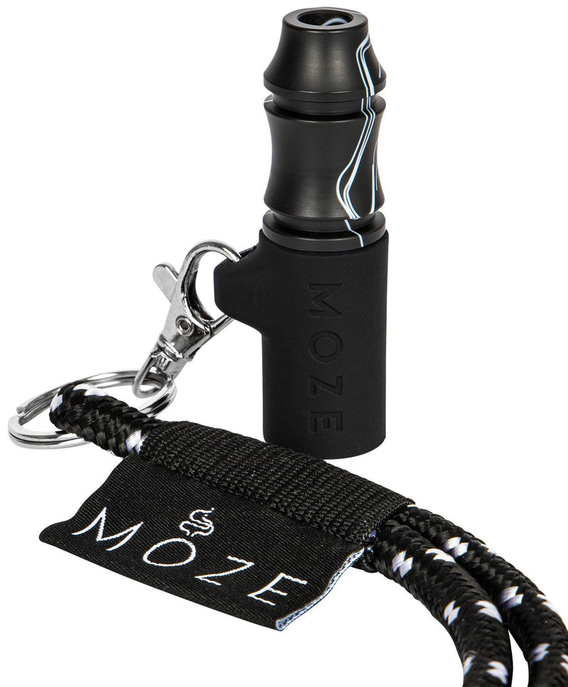 Moze Personal Hookah Mouth Tip - Wild Line - Black