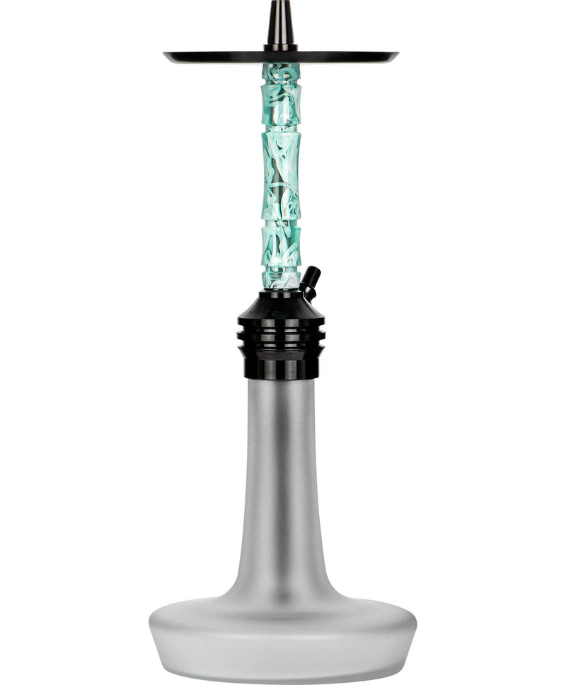 Moze Varity Lounge Hookah - Black - Frosted - Wavy Mint