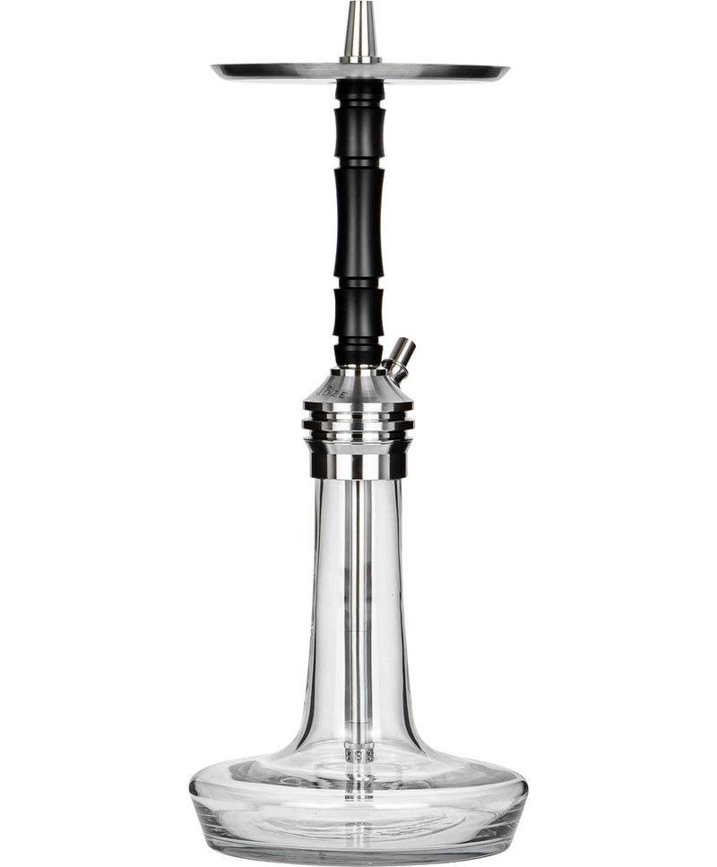 Moze Varity Lounge Hookah - Silver - Clear - Original Black