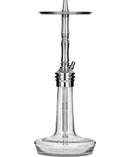 Moze Varity Lounge Hookah - Silver - Clear - Silver Steel