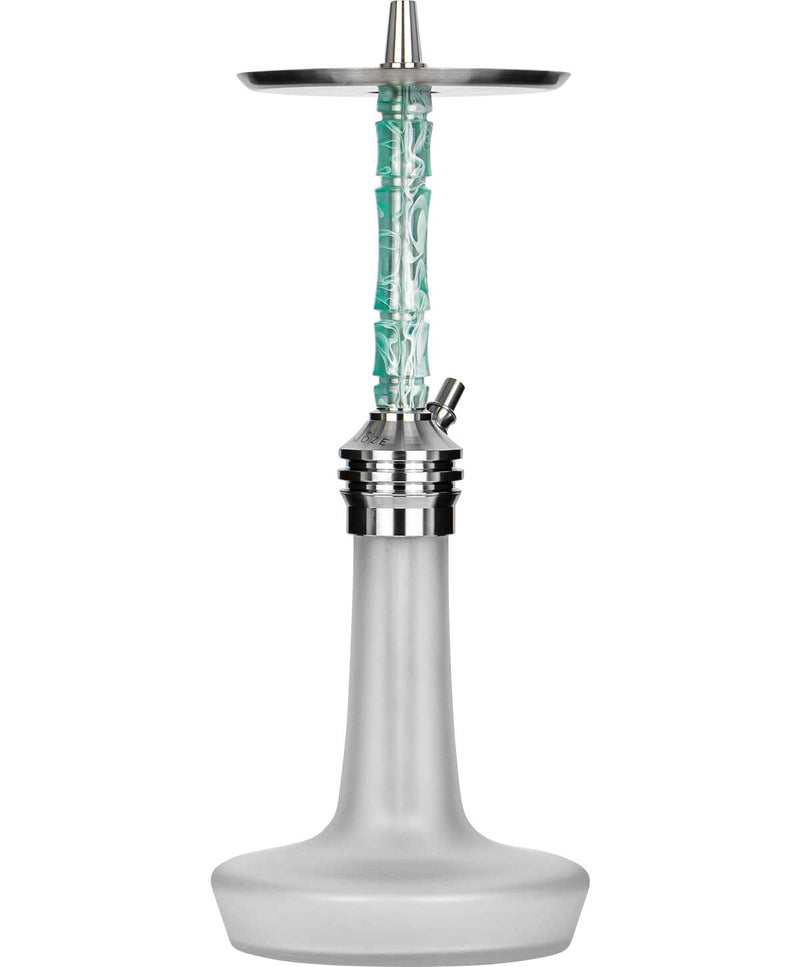 Moze Varity Lounge Hookah - Silver - Frosted - Wavy Mint