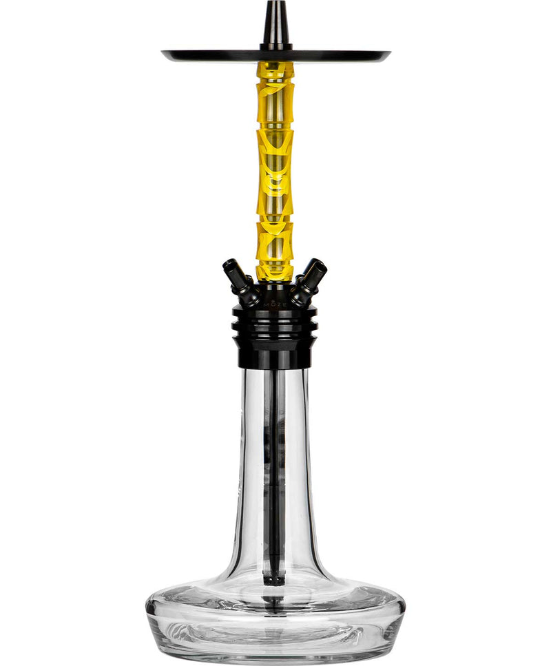 Moze Varity Squad Hookah - Black - Clear - Wavy Yellow