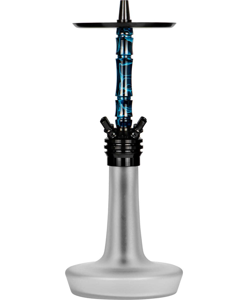 Moze Varity Squad Hookah - Black - Frosted - Wavy Blue