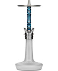 Moze Varity Squad Hookah - Silver - Frosted - Wavy Blue