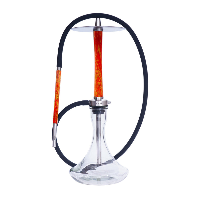 Nube Unique Zebrano Hookah - Red