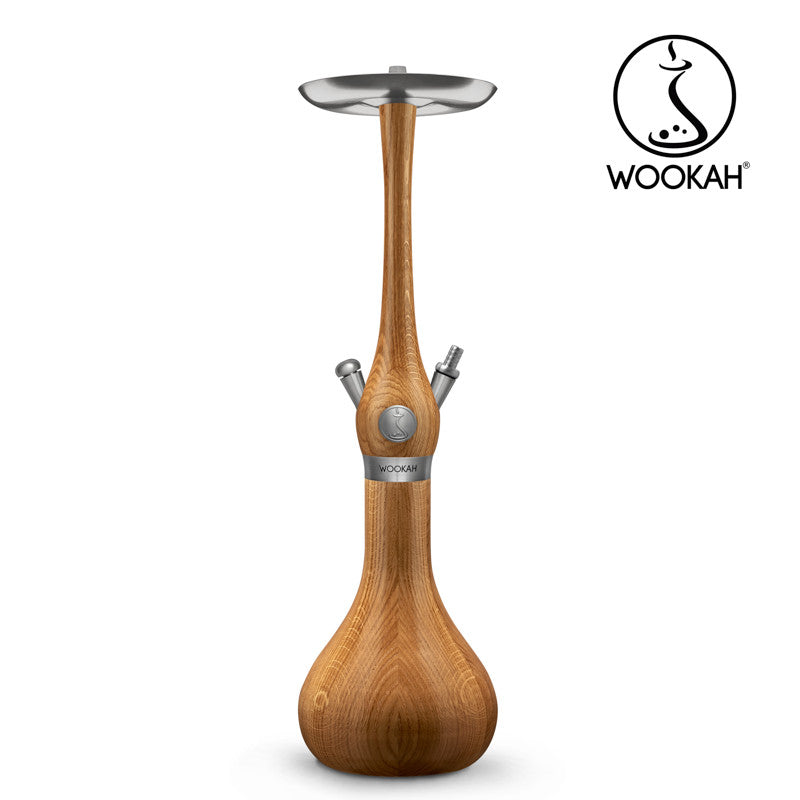 Wookah Hookah Classic - Wooden Base - Oak