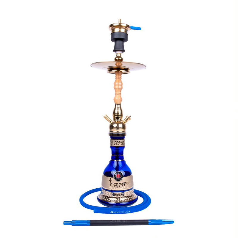 Amy Tradi Hookah (087.01) - Gold-Blue Base