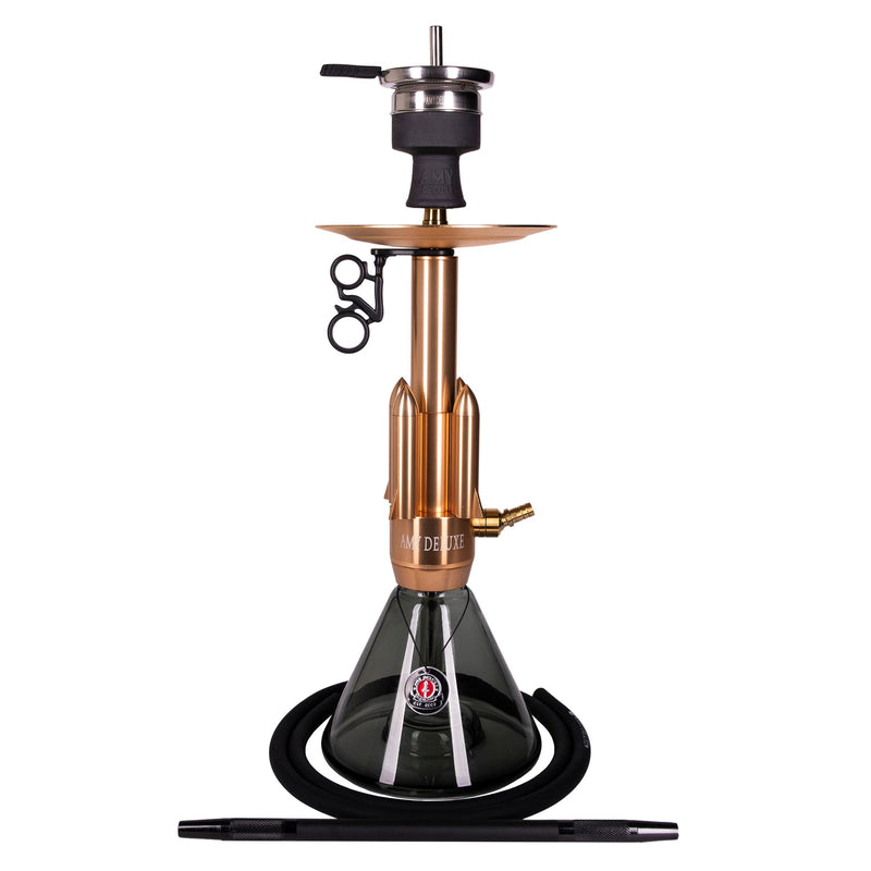Amy Little Rocket Hookah - Gold-Black Base