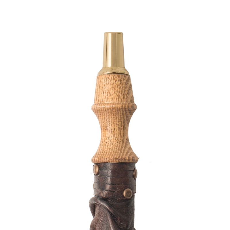 Adalya ATH Brown Leather Traditional Hookah Hose - 