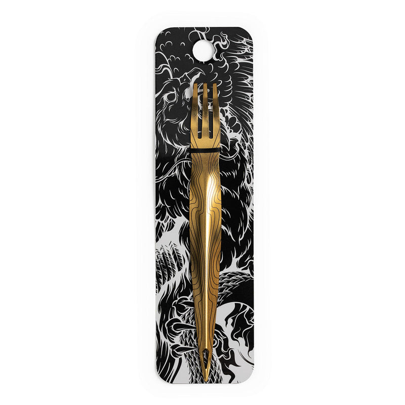 ALPHA F*K Hookah Fork - Gold