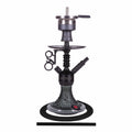 Amy Antique Berry Mini Hookah (072.03) - Black-Black Base