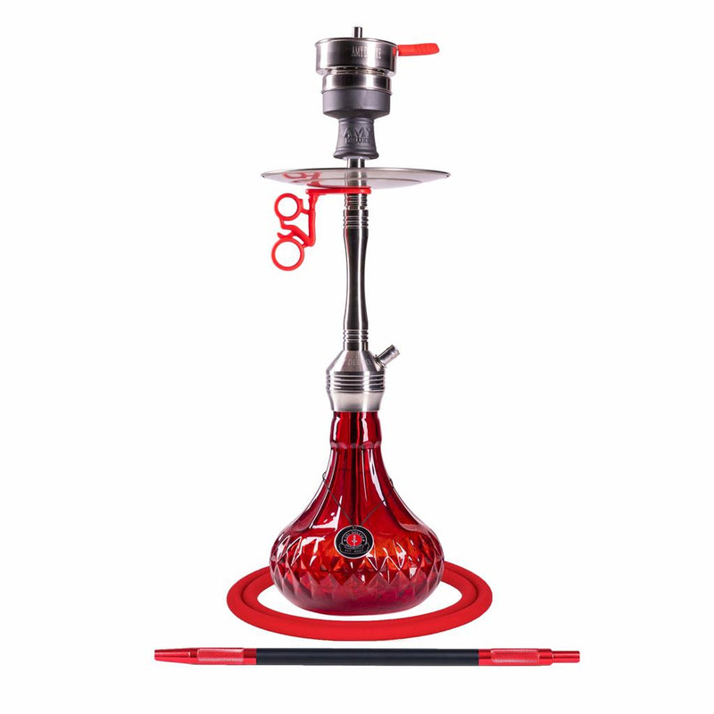 Amy Xpress Fame S Hookah - Steel-Red Base